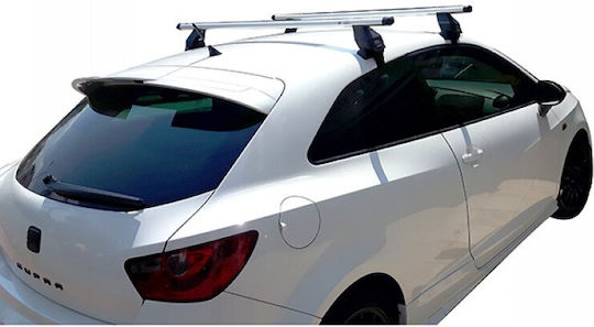 Menabo Таванни Стелки За Автомобил Алуминий За Seat Ibiza 3D 2008+ Комплект С Крака Сребрист МП.SIBIZA.07