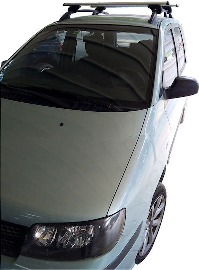 Menabo Μπάρες Οροφής Αλουμινίου για Hyundai Matrix (Σετ με πόδια) Ασημί