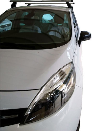 Menabo Aluminium Dachträger für Renault Scenic 2013+ mit Dachträgerfüßen Silber