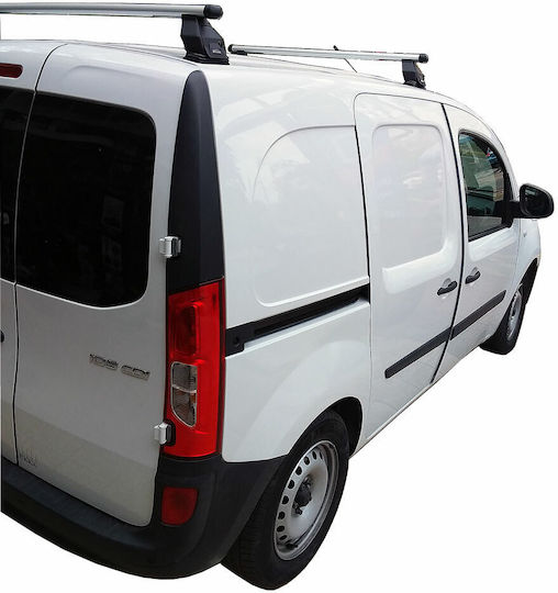 Menabo Μπάρες Οροφής Αλουμινίου για Mercedes-Benz Citan (Σετ με πόδια) Ασημί
