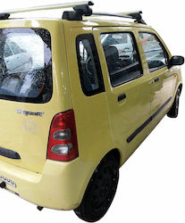 Menabo Μπάρες Οροφής Αλουμινίου για Suzuki Wagon R+ (Σετ με πόδια) Ασημί