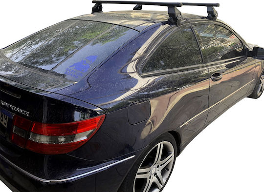 Menabo Μπάρες Οροφής Ατσάλινες για Mercedes-Benz CL Class (Σετ με πόδια) Ασημί