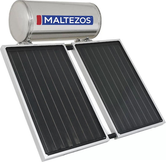 Maltezos Ηλιακός Θερμοσίφωνας 200lt Inox Διπλής Ενέργειας 2.7τ.μ. Επιλεκτικός