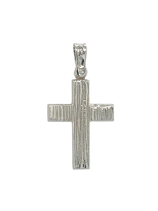 Xryseio Women's White Gold Cross 14K