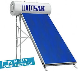 ILIOsak Tinox Ηλιακός Θερμοσίφωνας 150lt Glass Διπλής Ενέργειας 2τ.μ. Επιλεκτικός