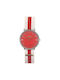 Arabians Watch Battery with Red Fabric Strap