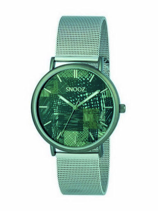 Snooz Men's Watch 40mm Battery with Green Metal Bracelet