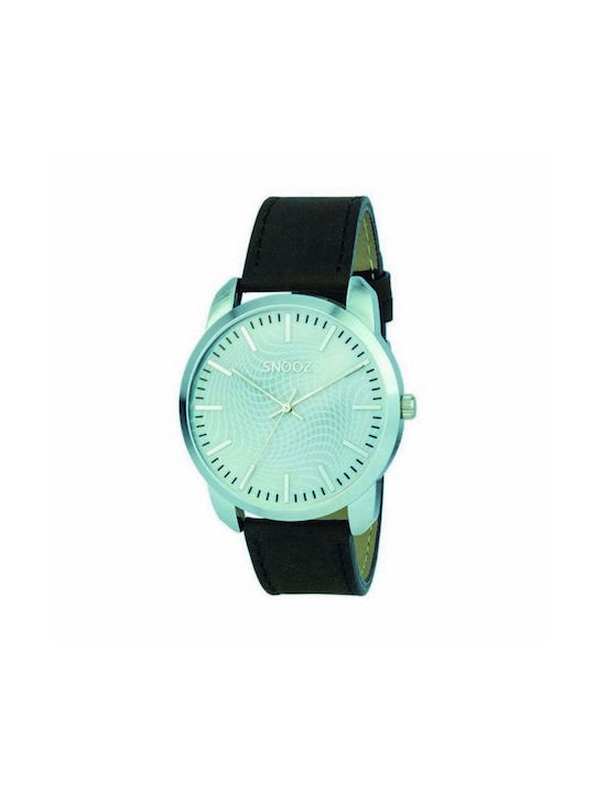 Snooz Watch Battery with Black Leather Strap