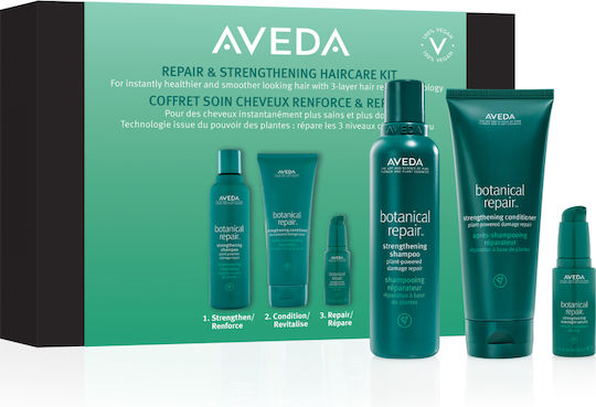 Aveda Botanical Repair Strengthening Set de tratament pentru păr pentru toate tipurile de păr cu Șampon, Balsam și Ser