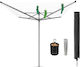 Brabantia Folding Floor Clothes Drying Rack Made of Metal with Hanging Length 40m
