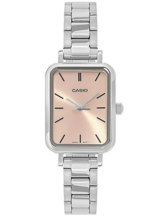 Casio Collection Damen Uhr mit Silber Metallarmband