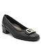 Leder Pumps Schwarz