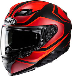 HJC F71 DLE Mc1sf Red Black Motorradhelm Volles Gesicht ECE 22.06