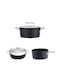 Fissler Adamant Σετ Μαγειρικά Σκεύη από Αλουμίνιο Μαύρο 5τμχ