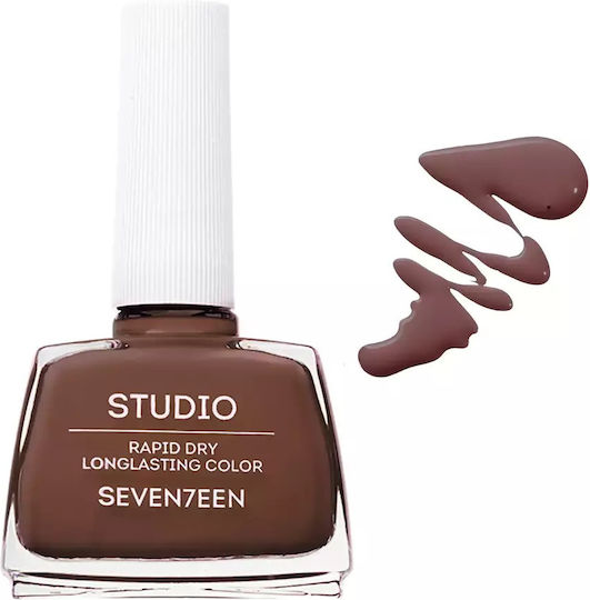 Seventeen Studio Rapid Dry Lasting Color Glossy Βερνίκι Νυχιών Μακράς Διαρκείας Quick Dry Καφέ 234 12ml