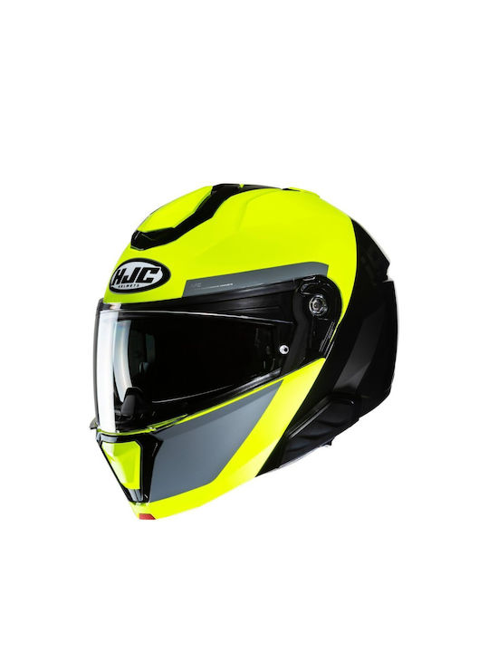 HJC I91 Motorcycle Helmet Flip-Up ECE 22.06 wit...