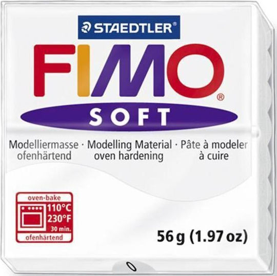 Staedtler Fimo-Soft Argilă Modelatoare Polimerică Albă 56gr