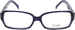 Emilio Pucci Plastic Eyeglass Frame Blue EP2652 424
