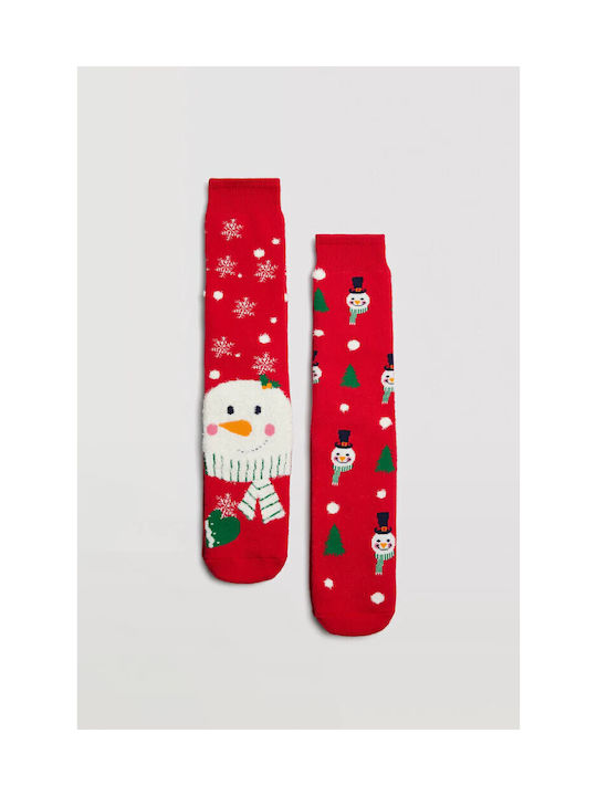 Ysabel Mora Men's Christmas Socks Red 2Pack