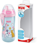 Nuk Kiddy Cup Bee Cana de antrenament Silicon Pink Giraffe - Cat pentru 12m+m+ 300ml 10.751.084