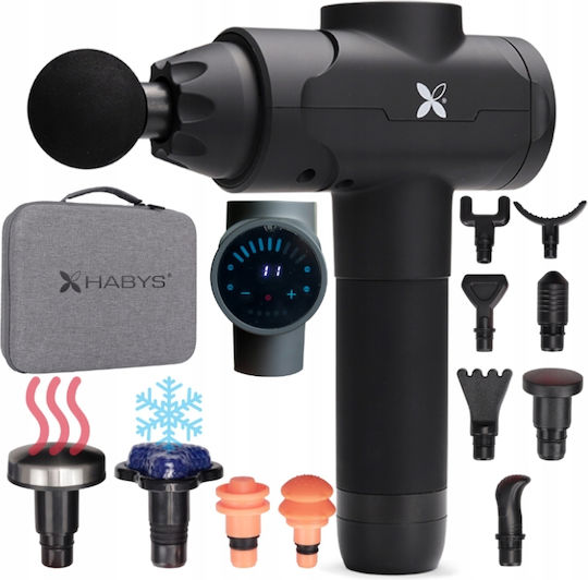 Habys Waffe Massage für den Nacken, den Kopf, die Taille, den Rücken, die  Beine, den Körper & die Hände mit Vibration Schwarz T-POZXIN001