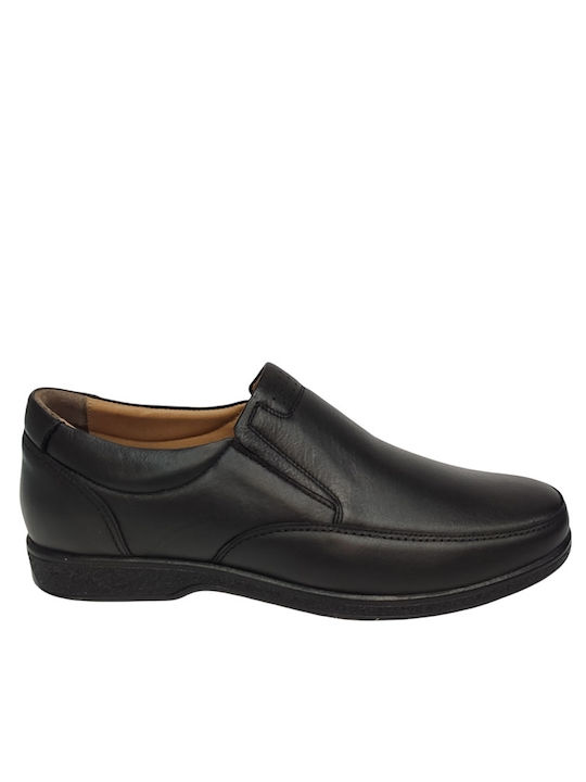 Torino Shoes Leder Herren Freizeitschuhe Anatomisch Schwarz