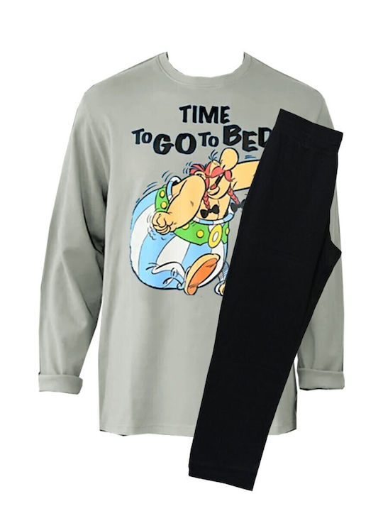 Kybbvs Men's Winter Pajamas Set Grey