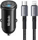 Mcdodo Mcdodo Handy-Autoladegerät 30W 5A mit einer Buchse 1xType-C zusammen mit Lightning Kabel Schwarz Farbe