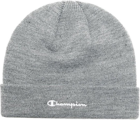 Beanie Ανδρικός Σκούφος Πλεκτός σε Γκρι χρώμα
