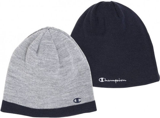 Beanie Unisex Reversible Beanie Knitted in Navy Blue color