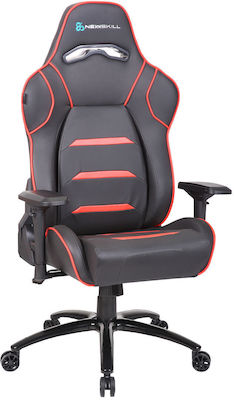 Newskill Valkyr Artificial Leather Gaming Chair with Adjustable Arms Black / Red