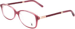 Tod's Damen Acetat Brillengestell Rot