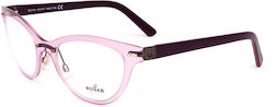 Hogan Plastic Eyeglass Frame Cat Eye Purple
