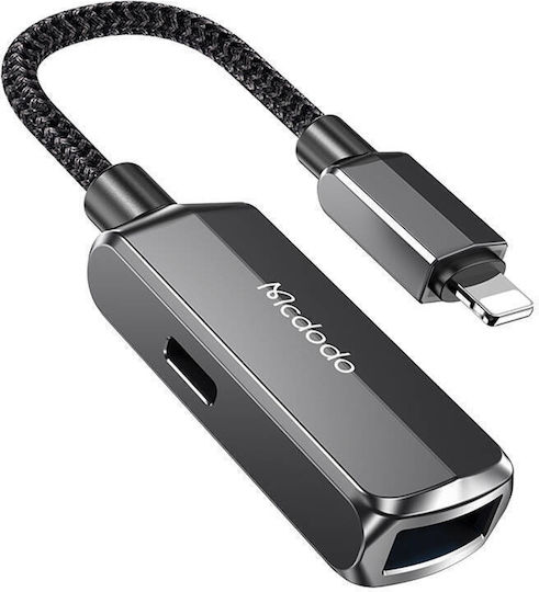 Mcdodo OTG 2v1 Μετατροπέας Lightning male σε Lightning / USB-A female 1τμχ