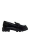 Δερμάτινα Γυναικεία Loafers σε Μαύρο Χρώμα