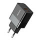 Mcdodo Charger Without Cable with USB-A Port and USB-C Port 20W Power Delivery / Quick Charge 2.0 Blacks (CH-1951)