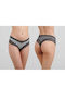 Women's Slip 2Pack with Lace Black and white.