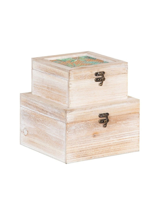 BigBuy Dekorative Box Hölzernes