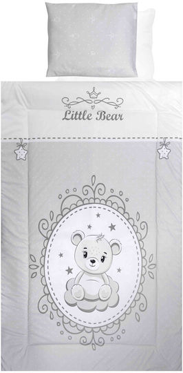 Lorelli Σετ Κούνιας Little Bear Grey 4τμχ