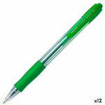 Pilot Supergrip Stilou 0.4mm cu Verde Cerneală 12buc