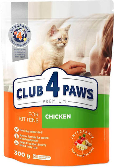 Club 4 Paws Premium Ξηρά Τροφή για Ανήλικες Γάτες με Κοτόπουλο 0.3kg