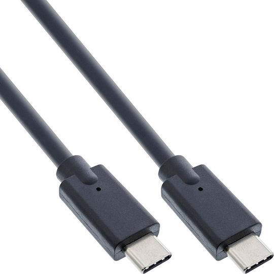 InLine USB 3.2 Kabel USB-C männlich - USB-C 100W PD Schwarzes 1m 35701A