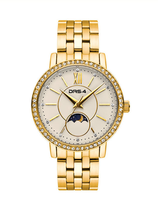 DAS.4 Women's Watch with Gold Metal Bracelet