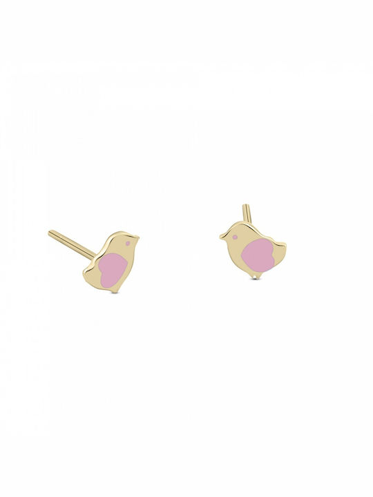 Chrilia Kids Earrings Studs made of Gold 9K