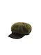 Verde Fabric Women's Beret Hat Green