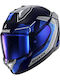 Shark Skwal I3 Phad Blue / Chrome / Silver Motorcycle Helmet Full Face ECE 22.06 1585gr with Pinlock