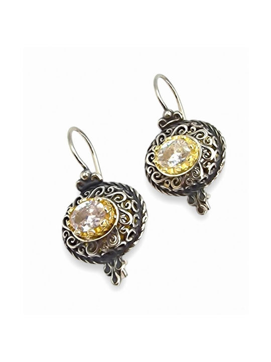 Earrings made of Silver with Stones