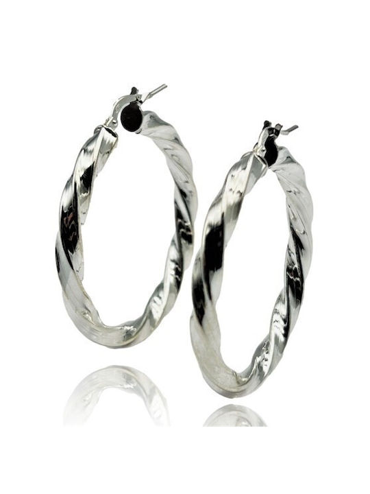 Earrings Hoops made of Silver