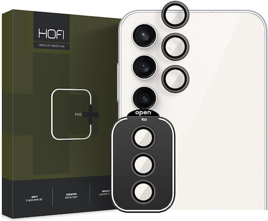 Hofi CamRing PRO+ Προστασία Κάμερας Tempered Glass Μαύρο για το Galaxy S23 FE
