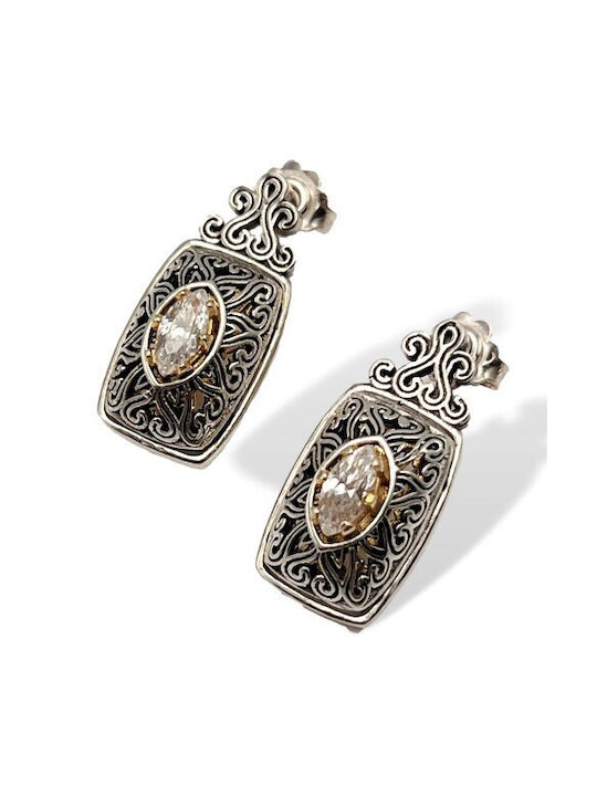 Earrings made of Silver with Stones